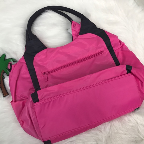 Puma tore float rose bright pink gray big handbag - Picture 2 of 5