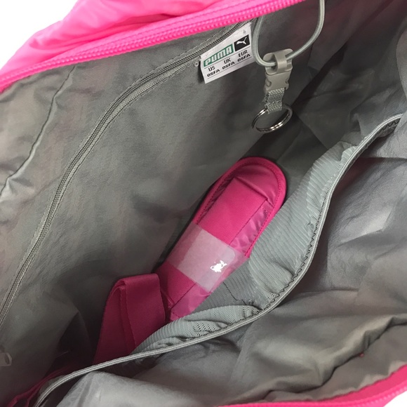 Puma tore float rose bright pink gray big handbag - Picture 3 of 5
