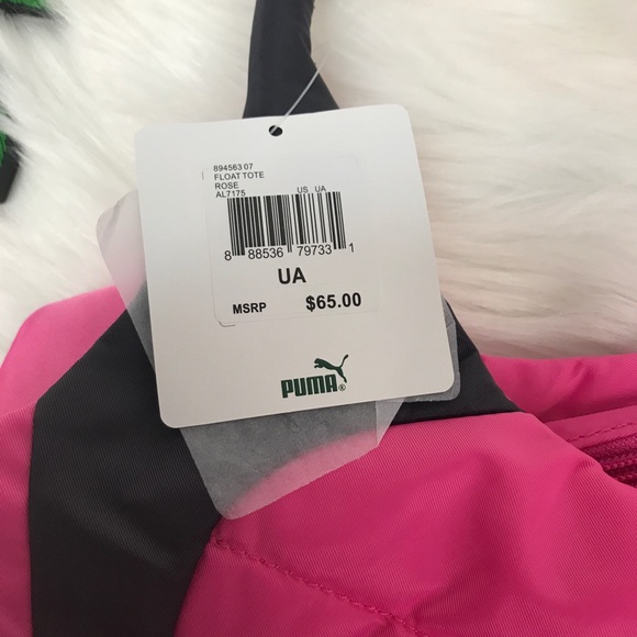 Puma tore float rose bright pink gray big handbag - Picture 4 of 5