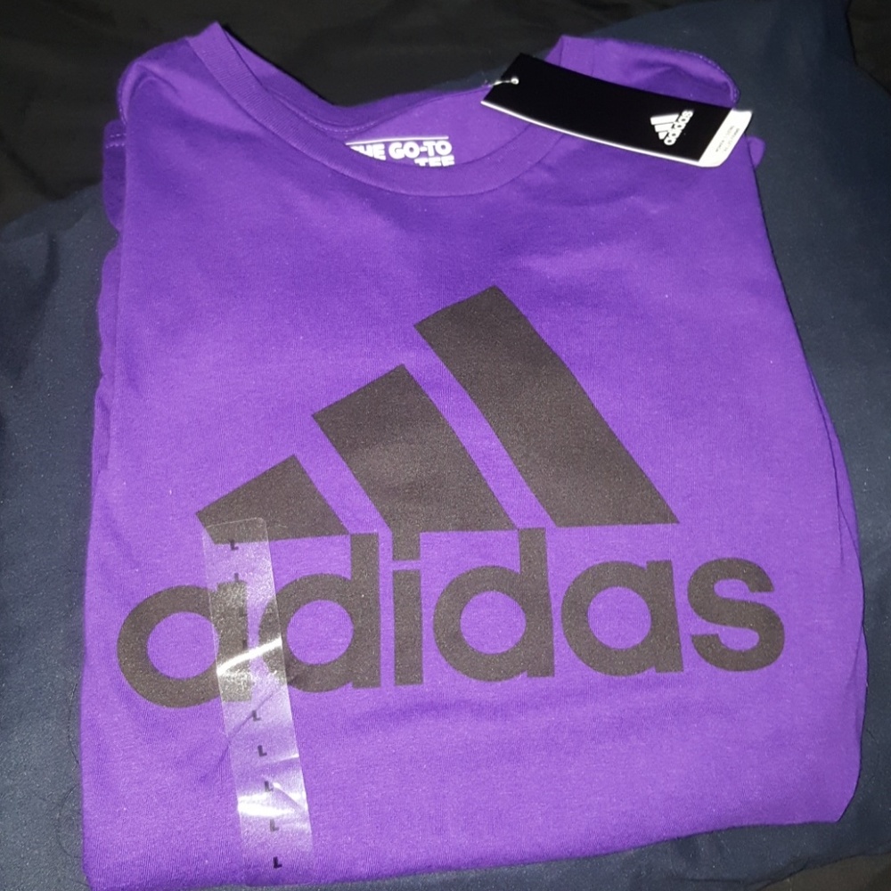 PURPLE ADIDAS T SHIRT