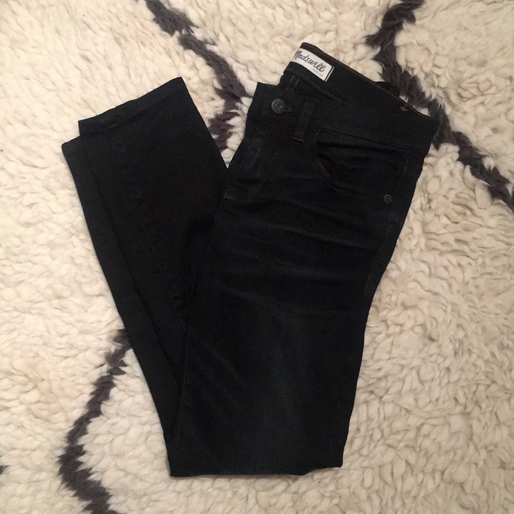Madewell skinny skinny crop jeans in tempest wash