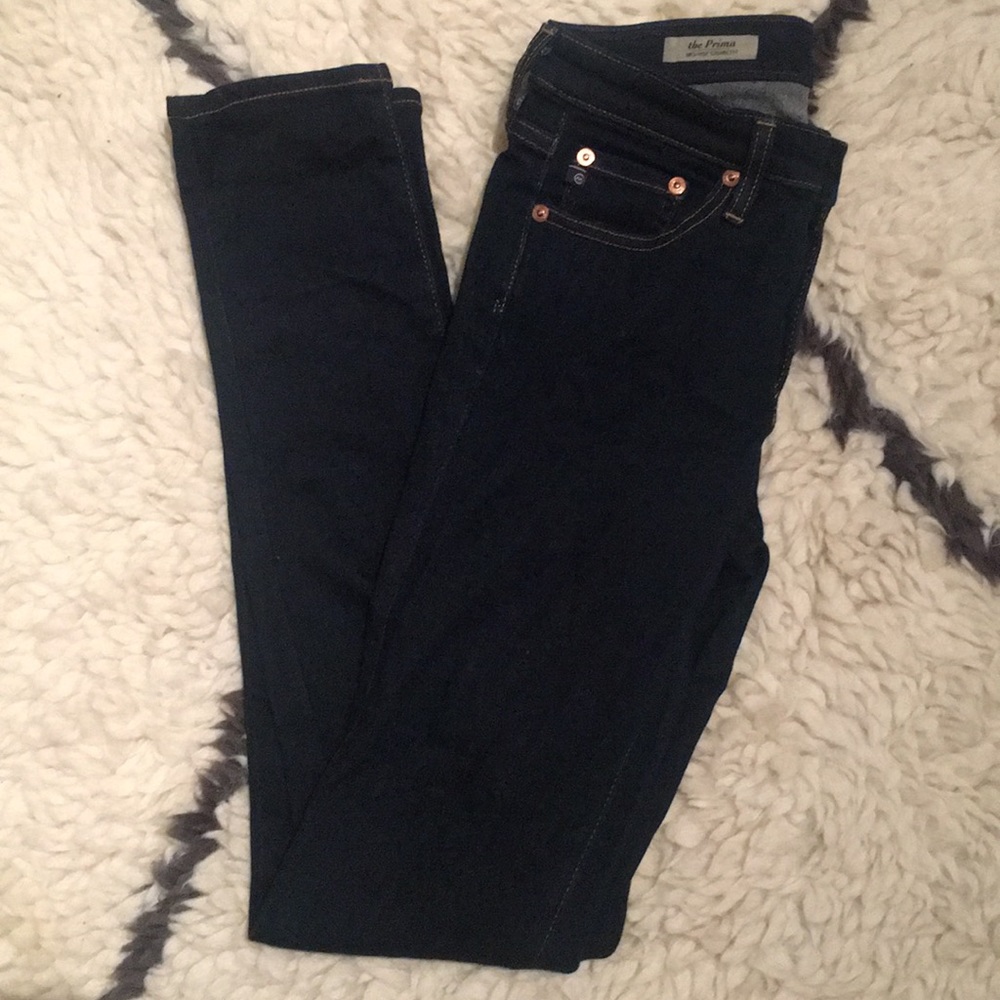 AG The Prima Mid-Rise Cigarette Ankle Jean.