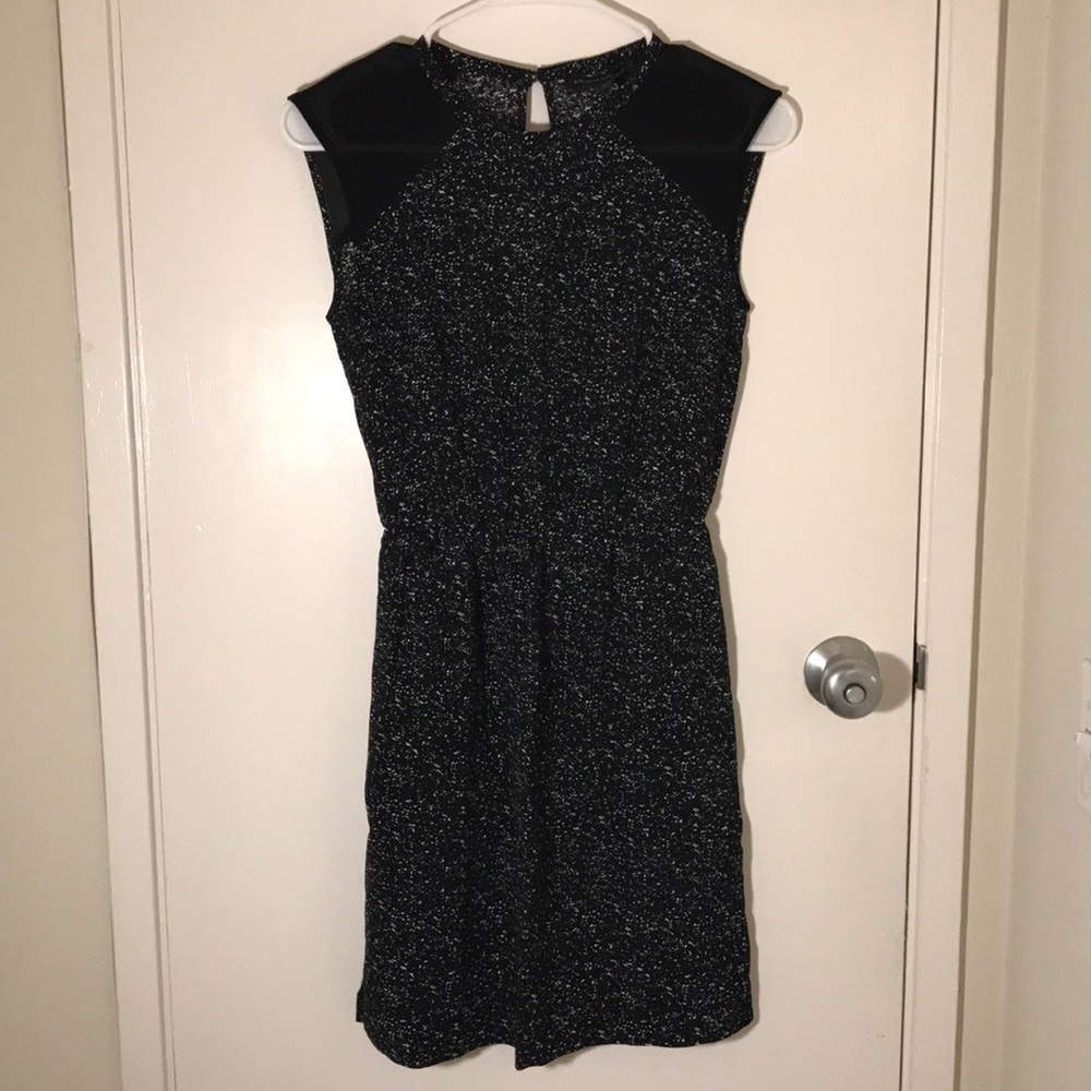 Banana Republic dark blue marble patterned dress