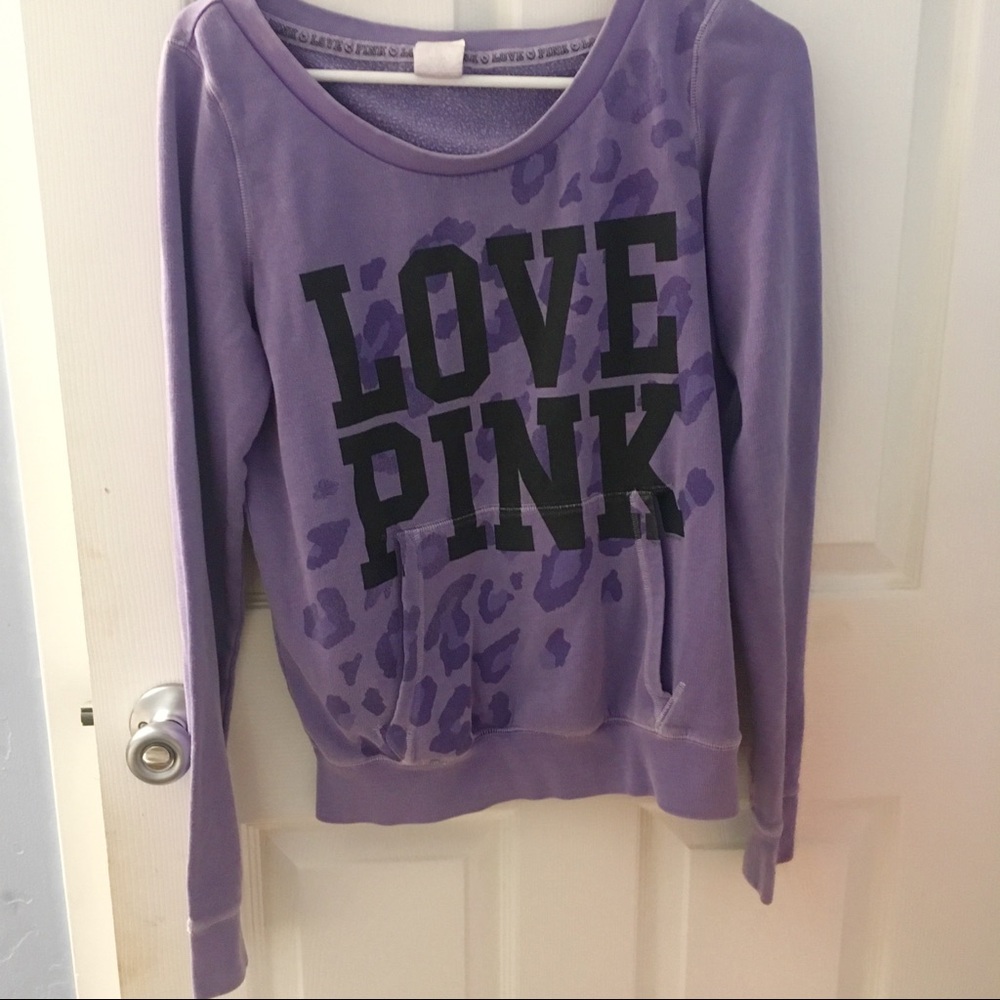 PINK leopard sweater
