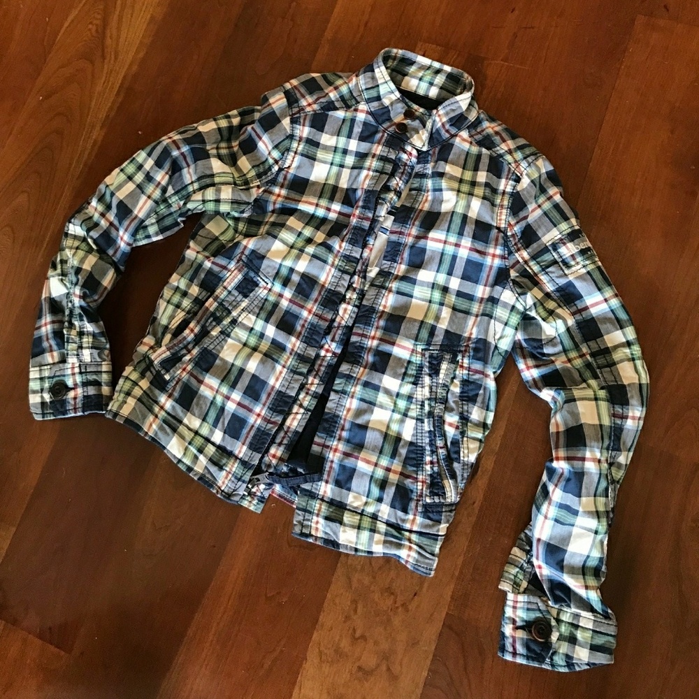 ☆Abercrombie 'Hamilton' Boys M Plaid Jacket