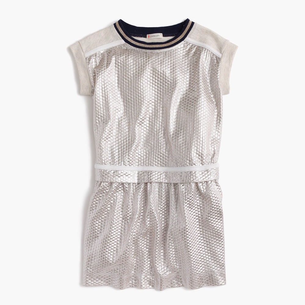 J.CREW * GIRLS * SHIMMER JERSEY DRESS * SIZE 4