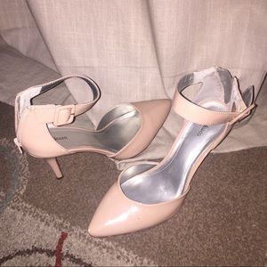 Nude Closed Toe Pumps