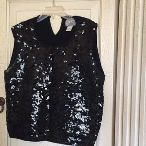 Knitted, sequins top