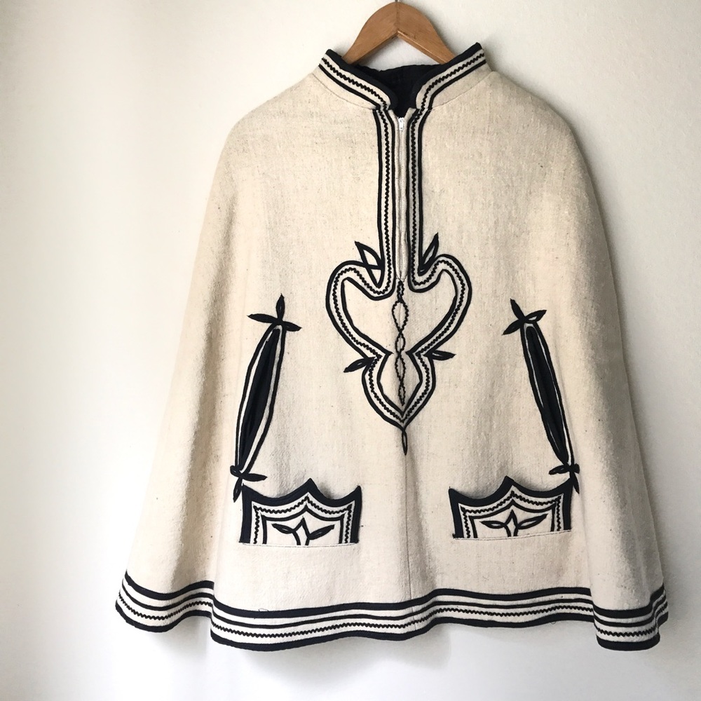 Vintage Wool Cape 1970's
