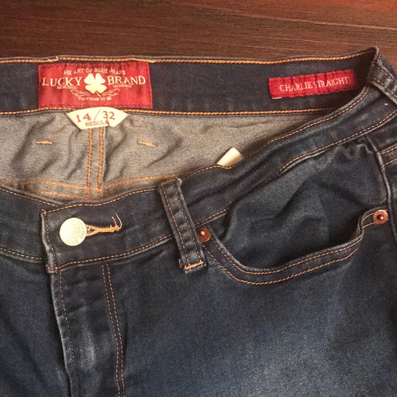 Lucky Brand Jeans Charlie Straight 14/32 Regular - Picture 2 of 2
