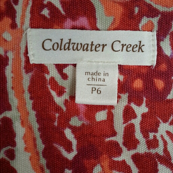 COLDWATER CREEK Paisley Crop Jacket Size 6 - Picture 7 of 8