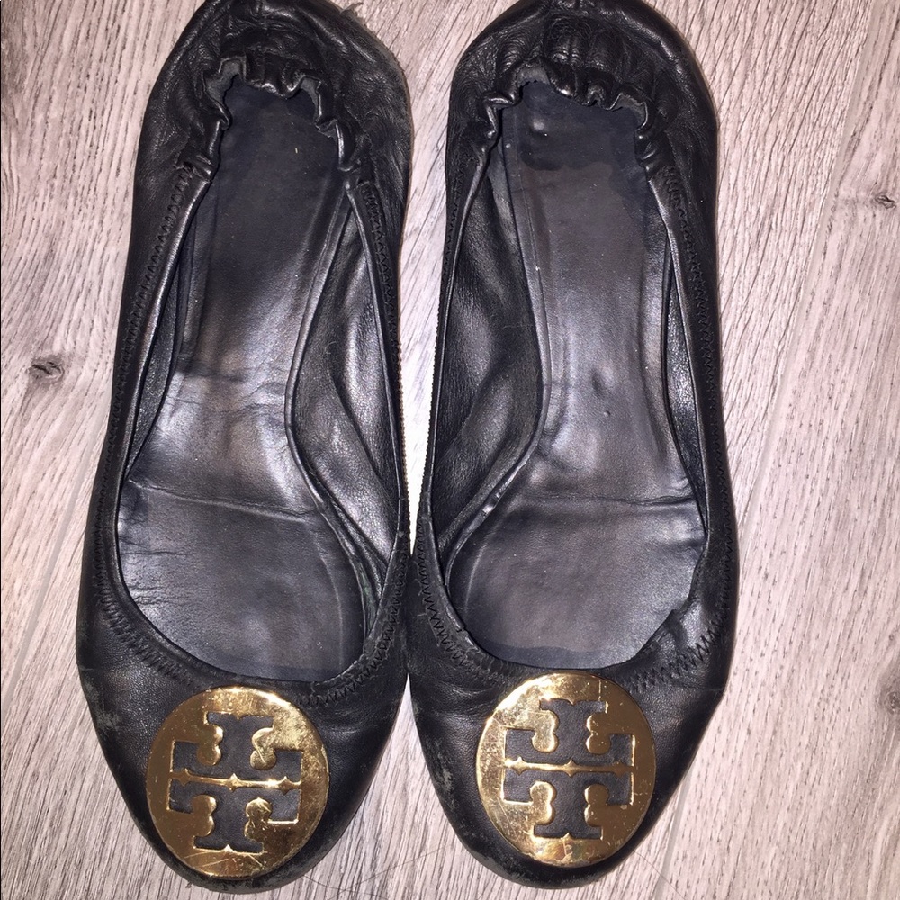 Tory Burch Reva Ballet Flats Black Size 8
