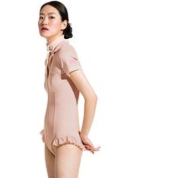 Puma Fenty by Rihanna cameo rose polo bodysuit new - Picture 1 of 7