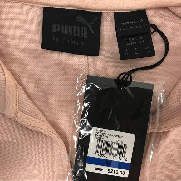 Puma Fenty by Rihanna cameo rose polo bodysuit new - Picture 6 of 7