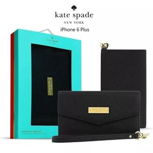 nib kate spade saffiano leather wristlet