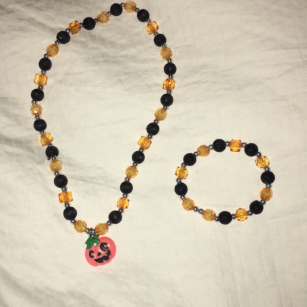 Girls Halloween jewelry set