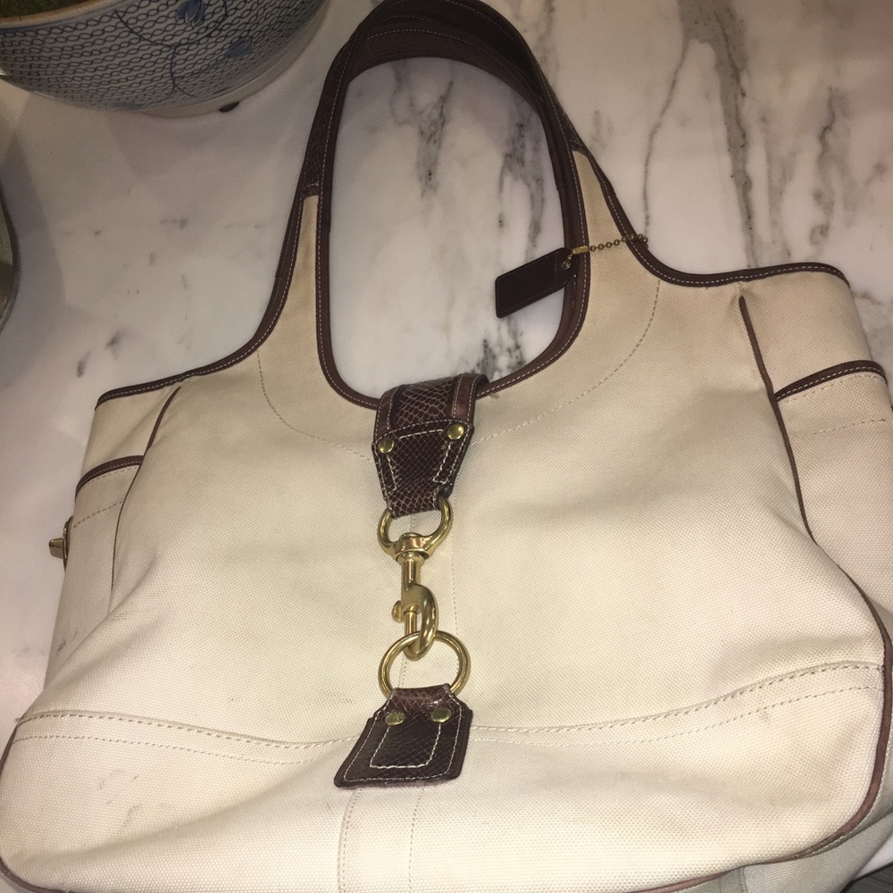 Coach large tote bag