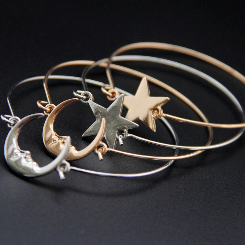 💕Last One Moon/Star Cuff Bracelet - Picture 2 of 5