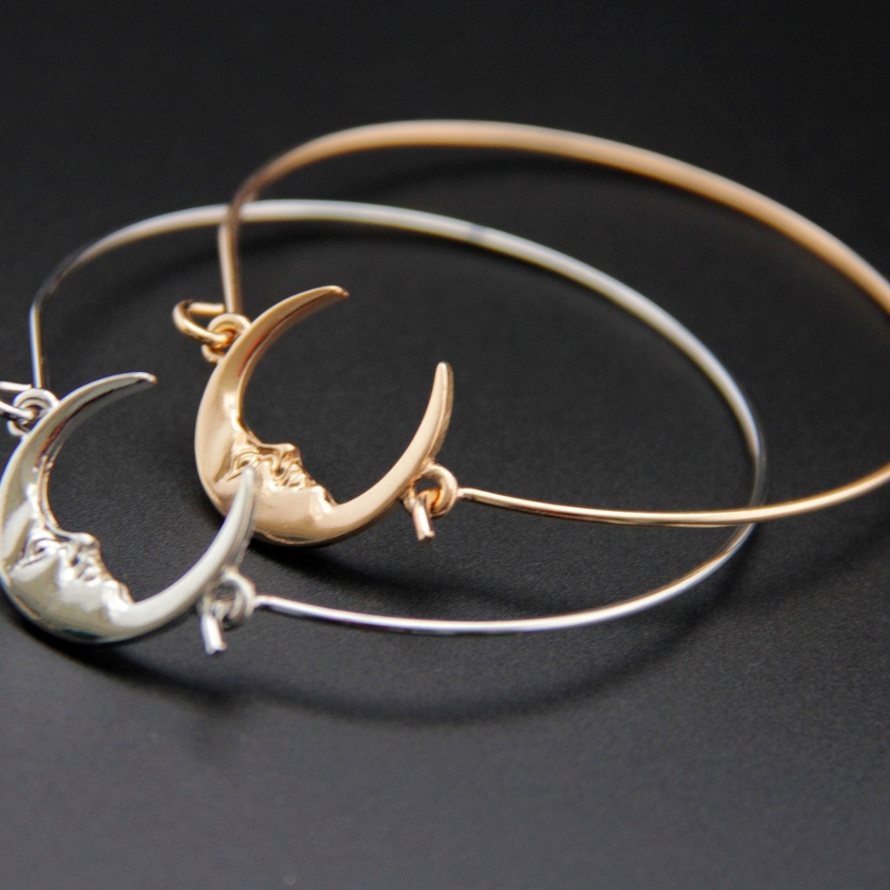 💕Last One Moon/Star Cuff Bracelet - Picture 3 of 5