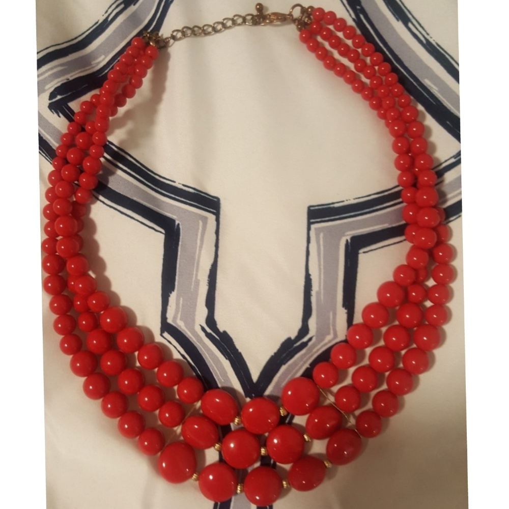 Red Beaded Necklace