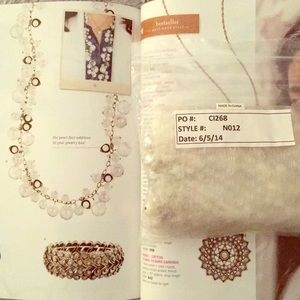 Pearl + Crystal Drops Long Necklace