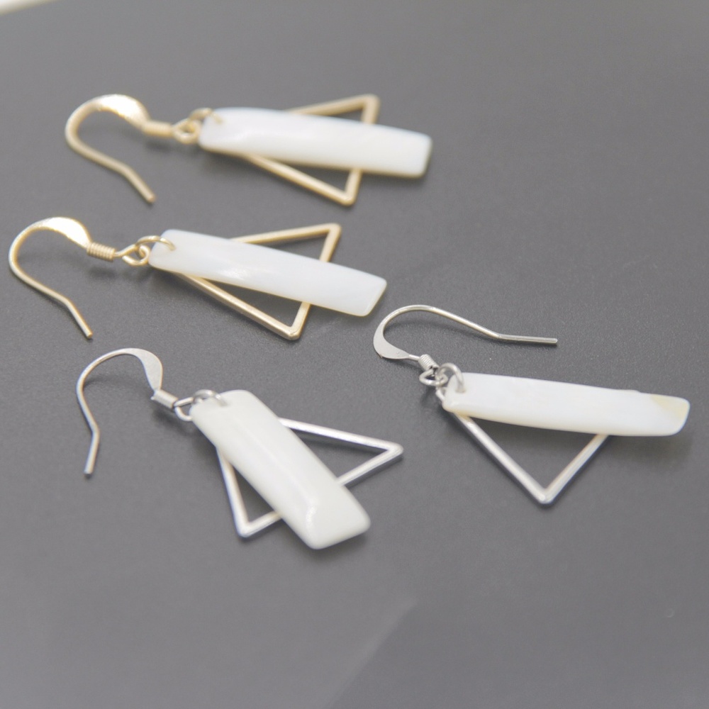 ❤️Sale❤️ Marble Shell Drop Earrings - Picture 2 of 3
