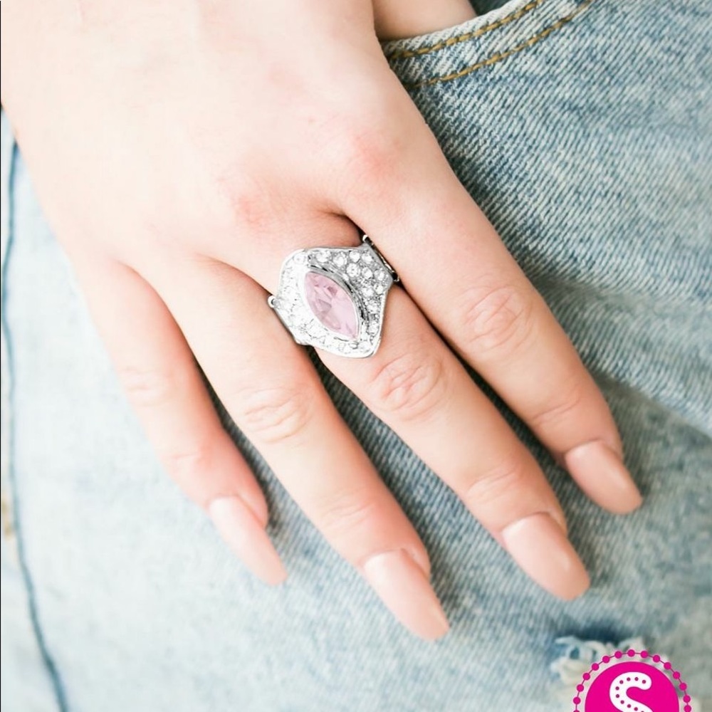 Sold.  Beautiful pink and silver ring