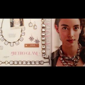 Retro Glam Square-Cut Crystal Bracelet