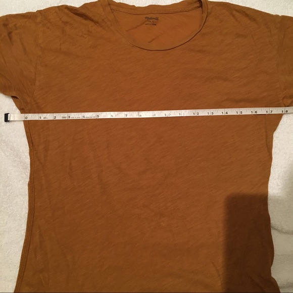 Madewell slub cotton tee in mustard - Picture 6 of 7