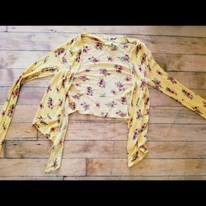 Urban Outfitters Floral Tie Top - Cropped