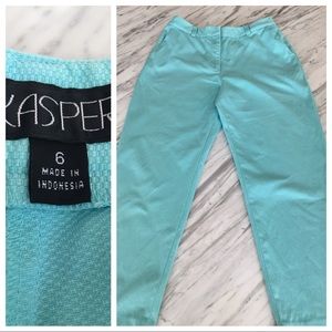 Kasper Turquoise Pants