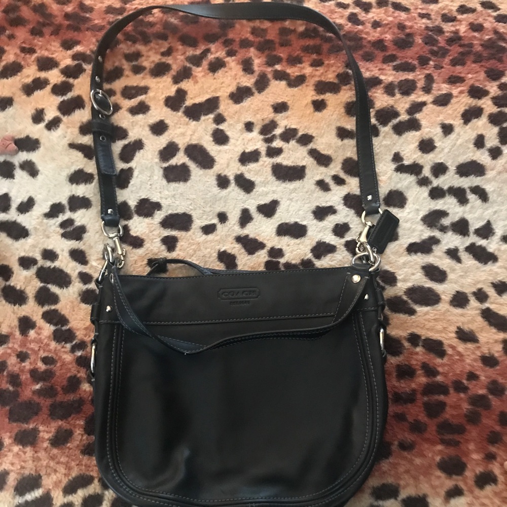 Authentic leather coach bag