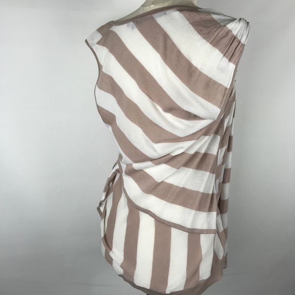 LAMB Yarn Dyed Linen Blend Stripe Twisted Drape - Picture 5 of 6