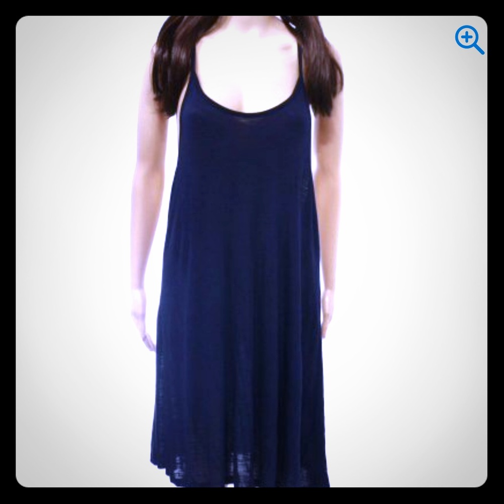 Blue island swim cover up tunic medium NWT