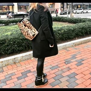 Leopard print backpack