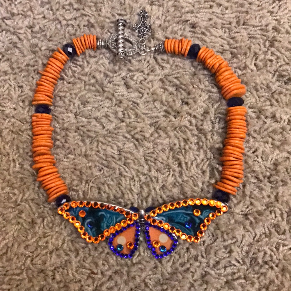 Custom Chunky Butterfly Gators Necklace
