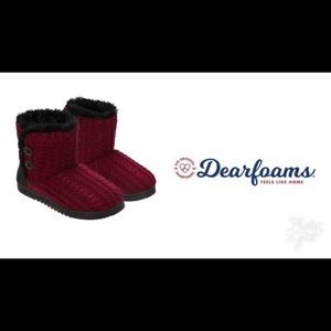 Dearfoams Women's Indoor/Outdoor Slipper/ Booties