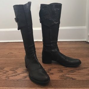 Ladies Italian Leather Riding Boots Sz 39
