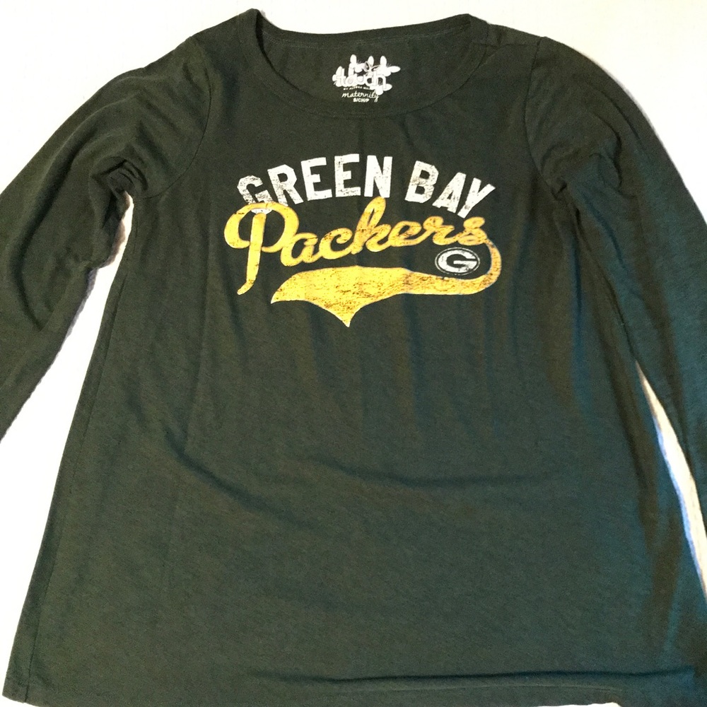 Green Bay Packer Maternity Long Sleeve T