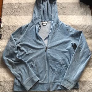 🌹Powder blue zip up hoodie