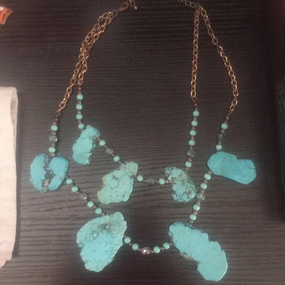 Real Turquoise necklace never used.