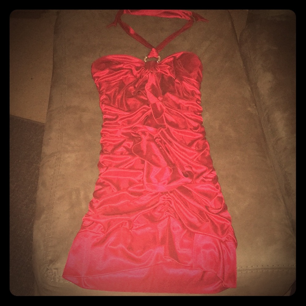Deb red dress