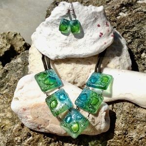 Fused Glass Necklace