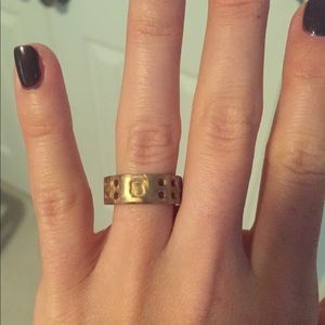 qalo jewelry wedding band gold perforated silicone band poshmark