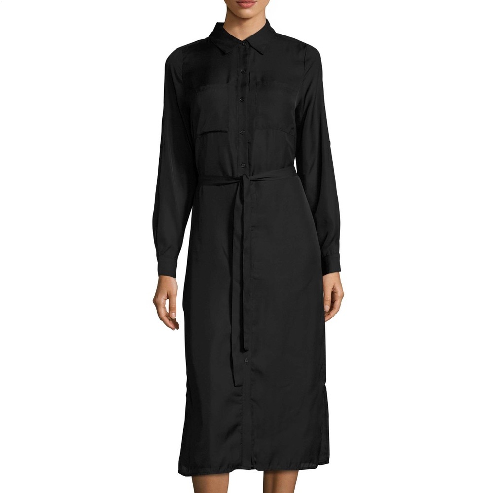 Adorable black shirt dress