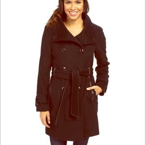 Calvin Klein Double Breasted Wool Trench Coat L