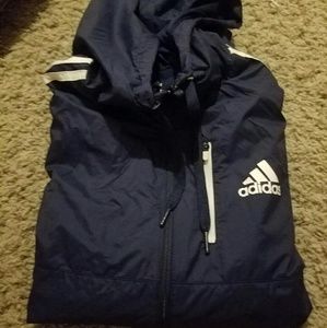 Adidas Navy Blue Windbreaker