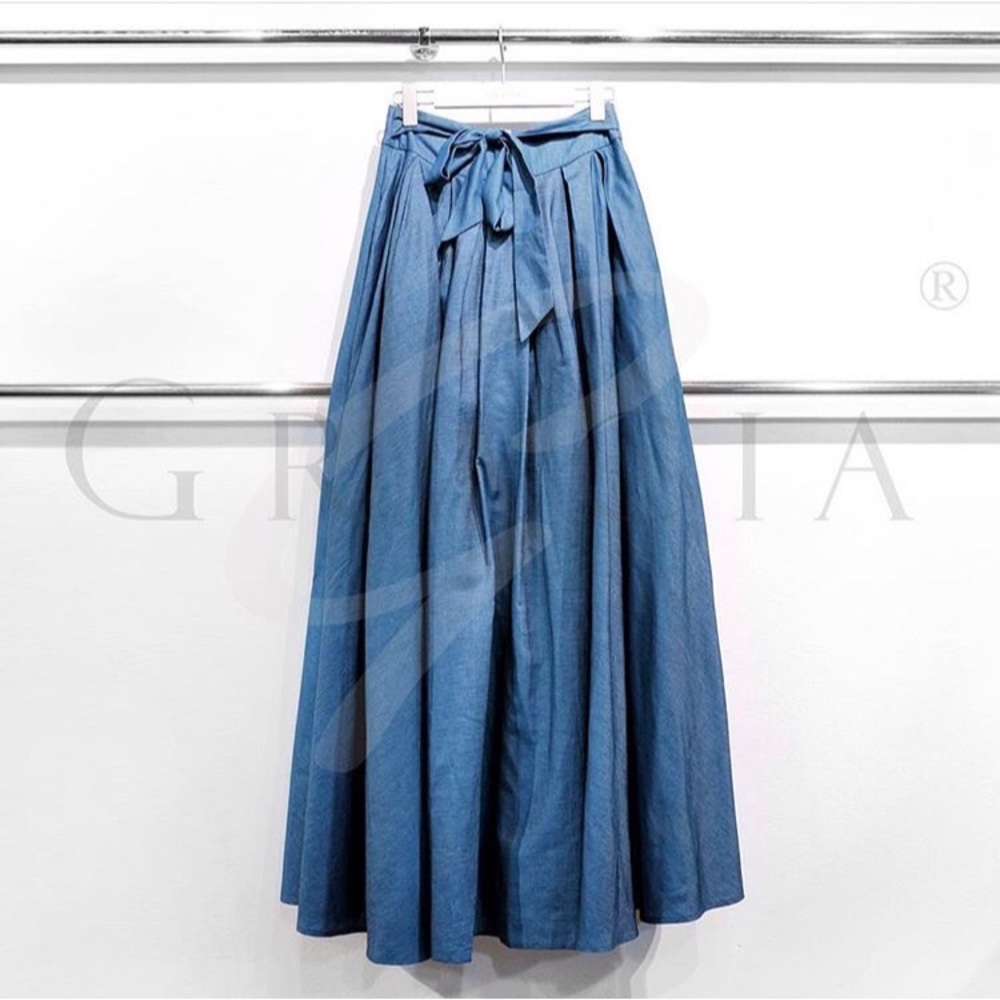 DENIM LONG SKIRT
