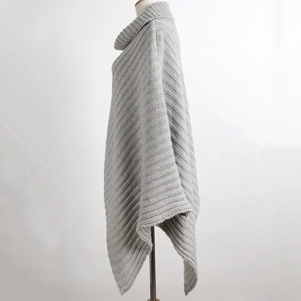 NWT Funky asymmetrical cotton blend poncho - Picture 3 of 3