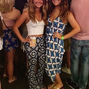 RIGHT OUTFIT. blue 3/4 jumpsuit